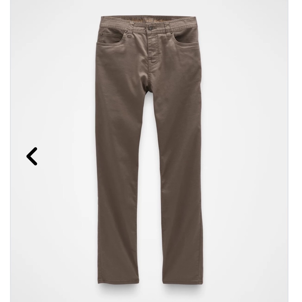 NWT Prana 30 x 36 Bridger Jean Mud Brown slim fit stretch denim tall straight